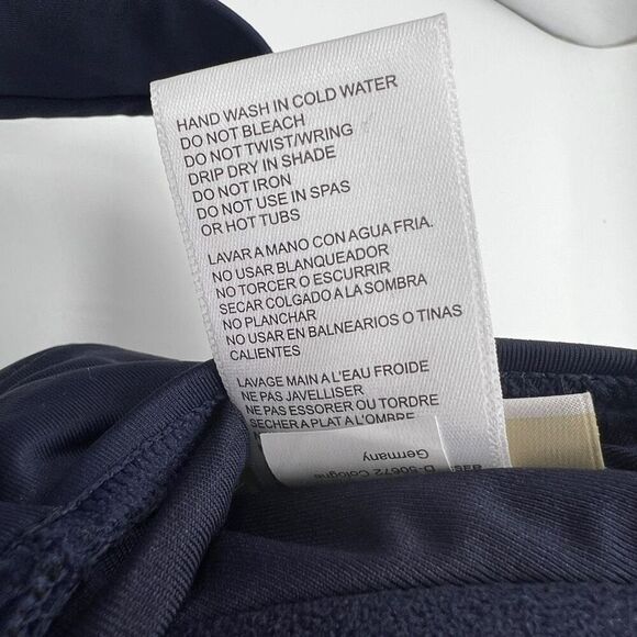 Michael Michael Kors Babydoll Tankini Top Navy Medium | Underwire Swimsuit Suppo - Picture 12 of 13